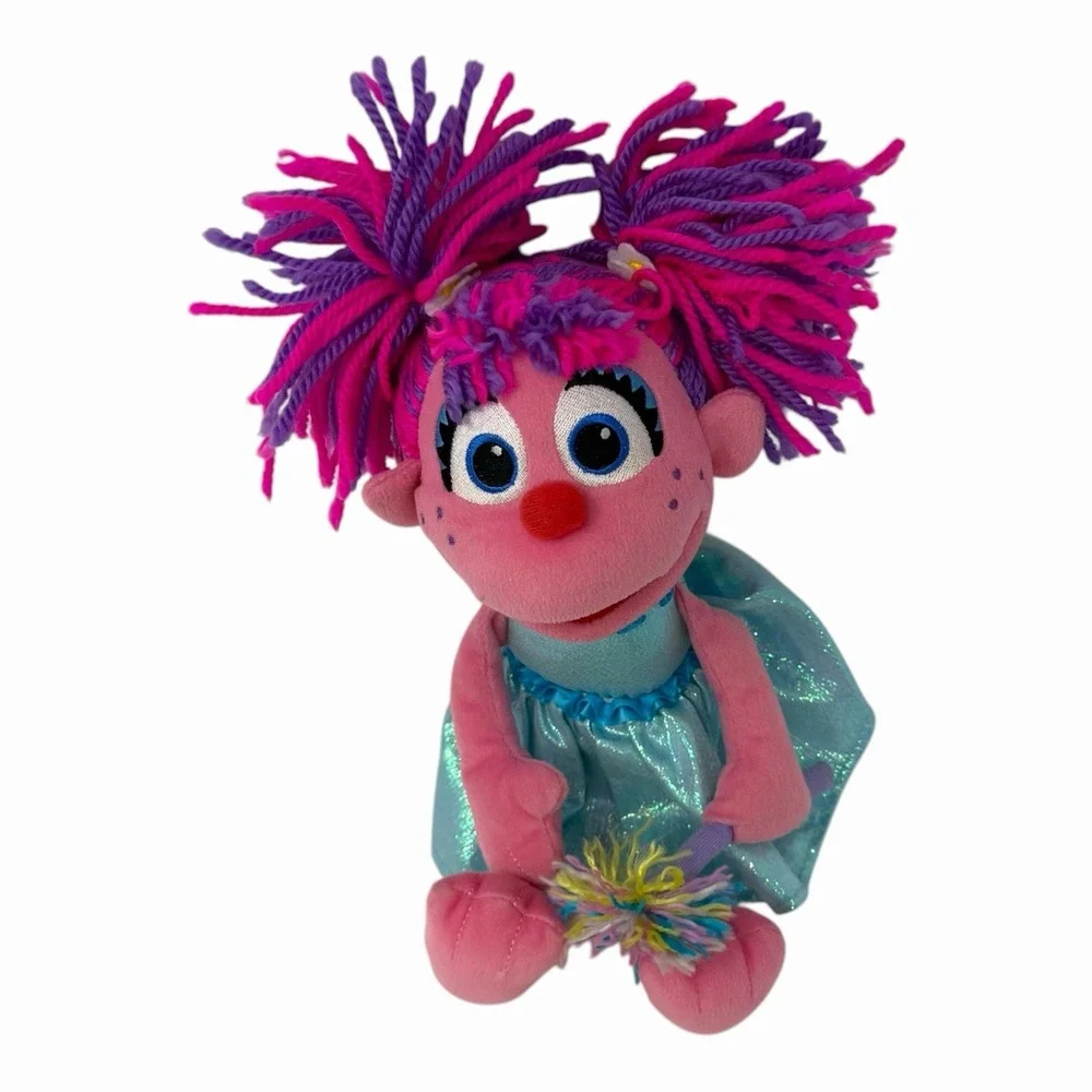 Gund Sesame Street Abby Cadabby Pink Fairy Plush Stuffed Doll 13" With Wand - Picture 4 of 10